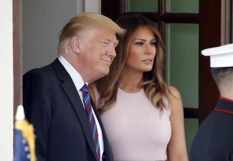 Trump et Melania président homme respectueux
