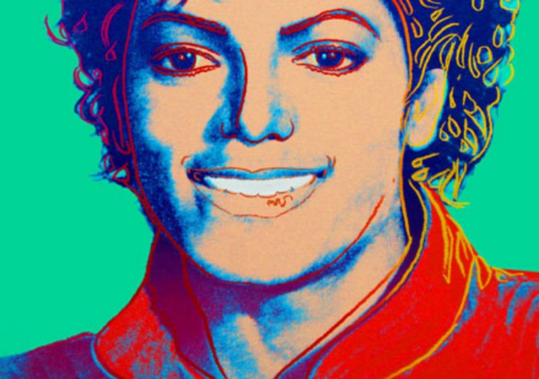 Michael Jackson le roi de la pop version pop art Andy Warhol