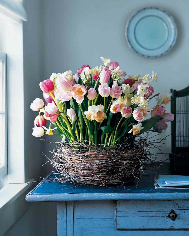 déco intérieur printemps tulipes fleurs