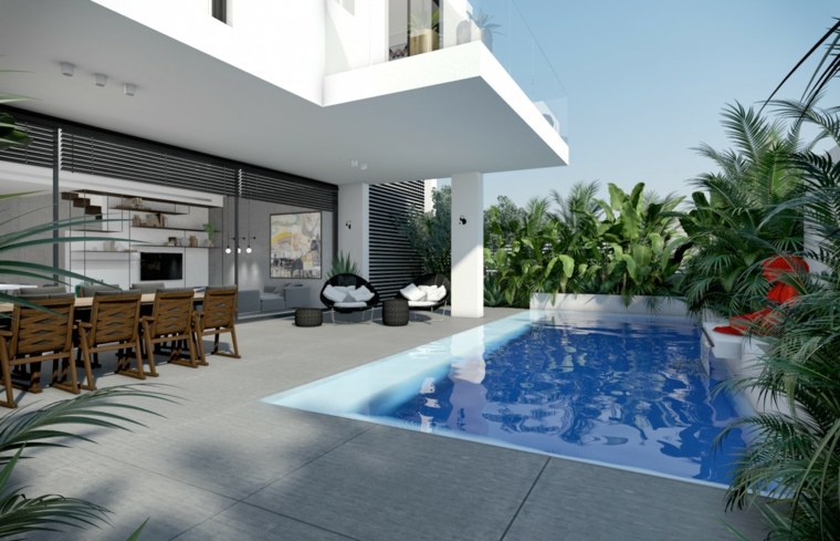 piscine avec terrasse moderne