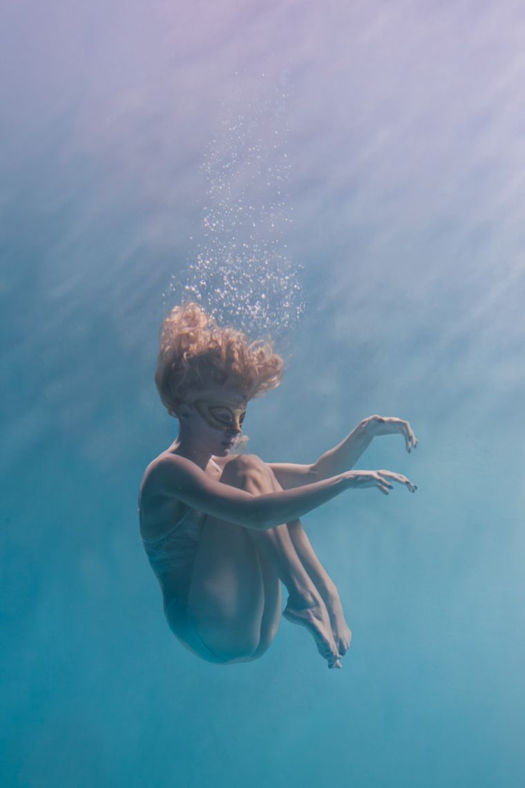 seance de photos sous l'eau