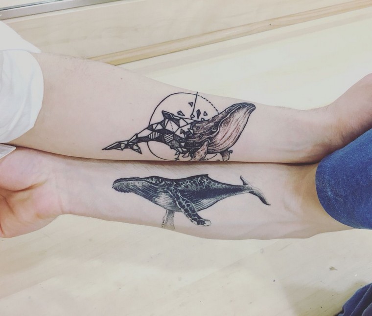 tatouage baleine tatouage bras homme femme
