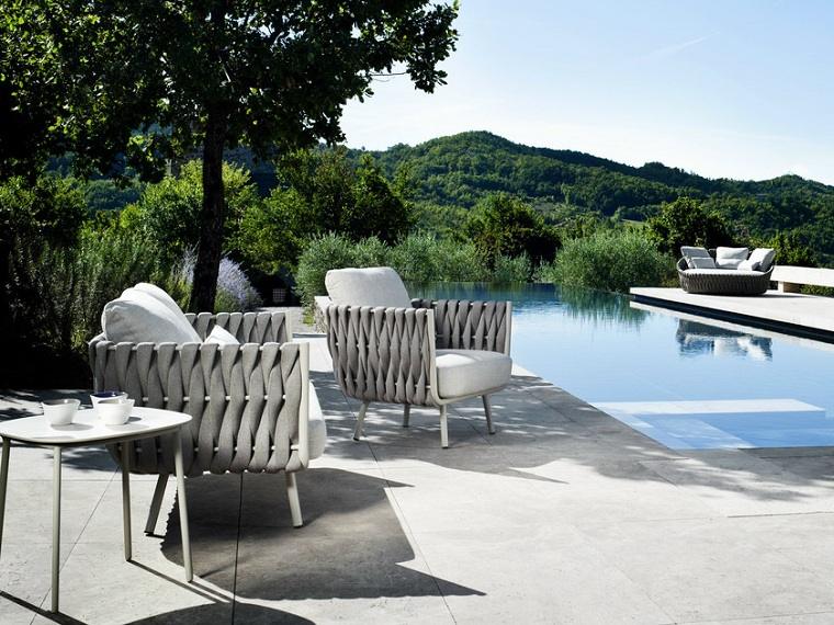terrasse avec piscine moderne idees design