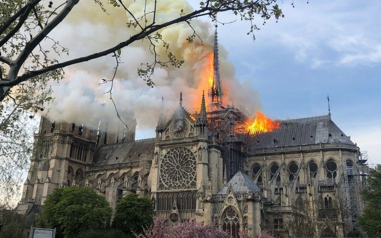 Notre-Dame de Paris lors incendie