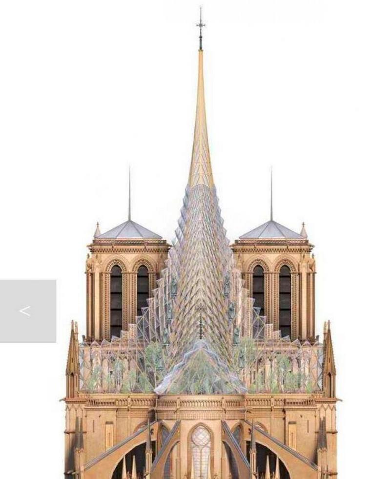 Vincent Callebaut projet toiture Notre-Dame arrière