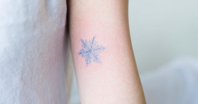 tendances tatouage 2019 tatouage flocon de neige