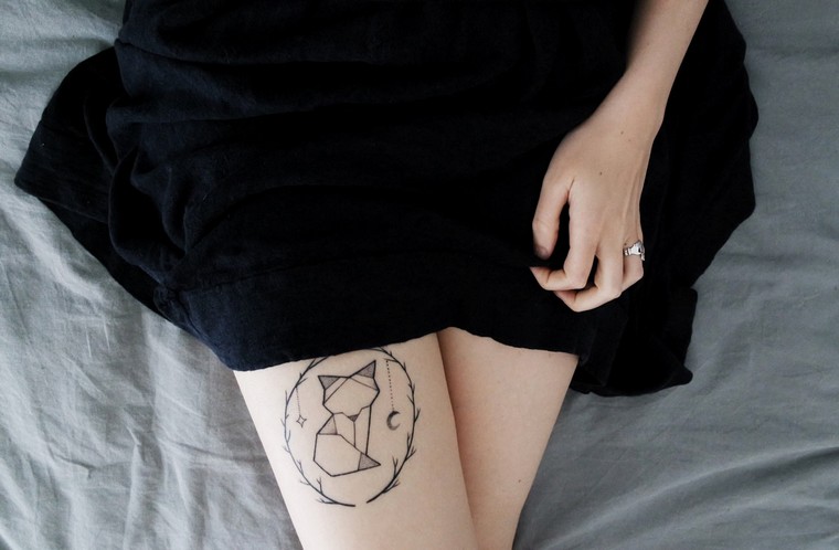 tendances tatouage 2019 chat origami