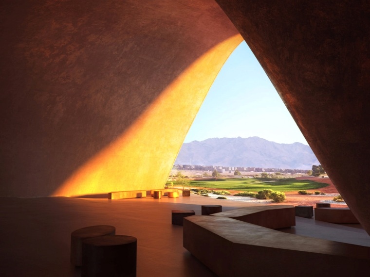 Oppenheim Architecture-Ayla golf oasis - jeux de lumière