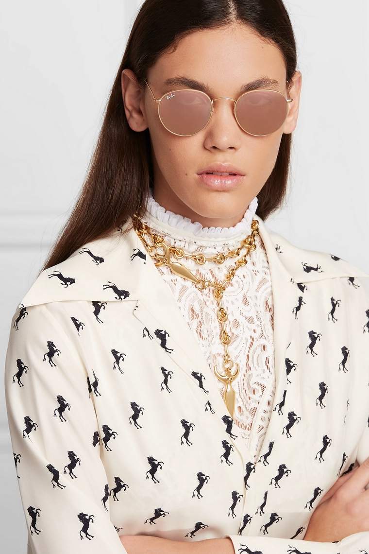 accessoires mode - lunettes de soleil Ray Ban en rose - 2019