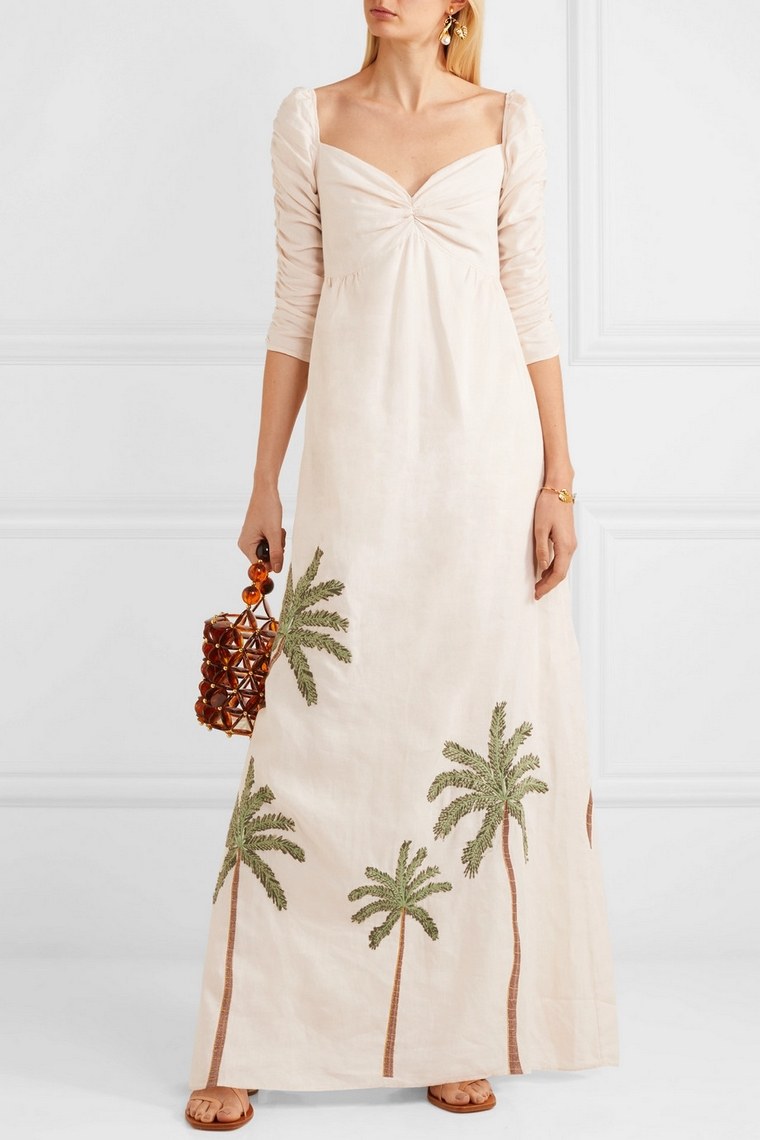 accessoires mode - robe d'été avec des palmiers - Agua Bendita
