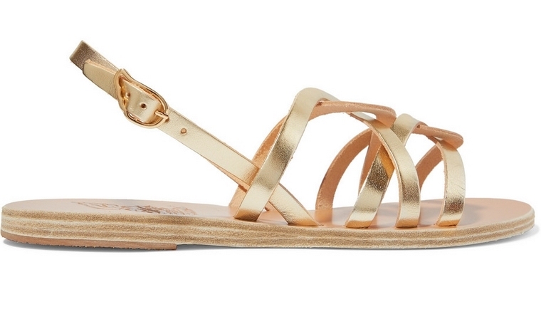 accessoires mode - sandales dorés grecques