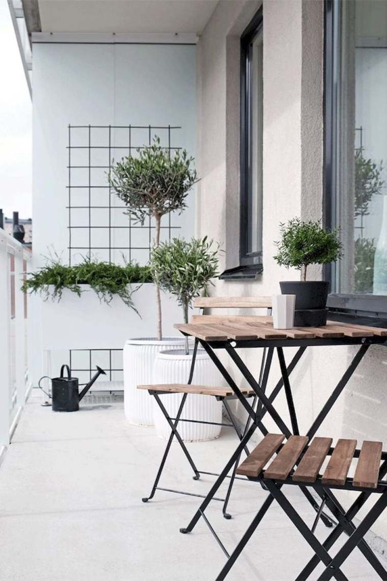 aménager son balcon - déco scandinave minimaliste