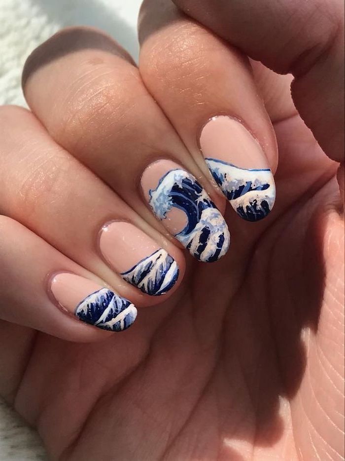 Déco ongles avec motifs bord de mer