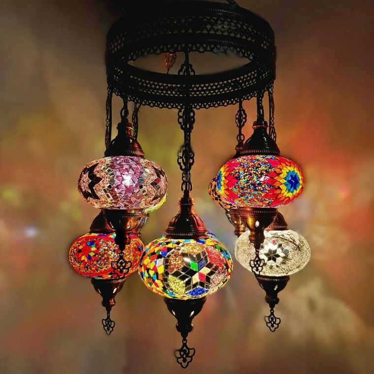 décor marocain lampe suspension