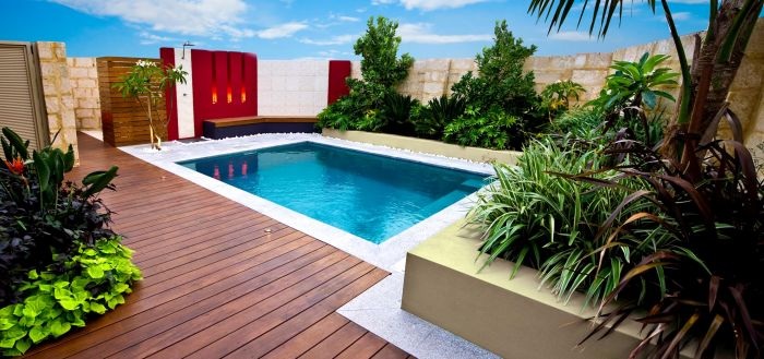 Idées de terrasse avec piscine petit espace