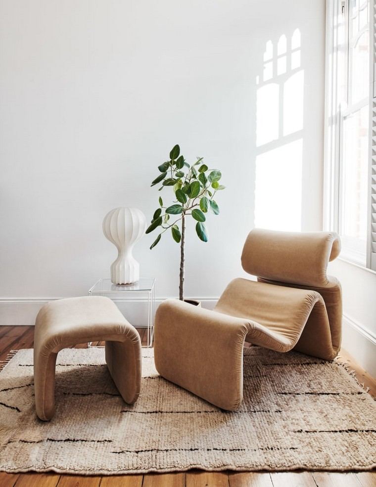 tendance design intérieur 2019 fauteuil tapis sol