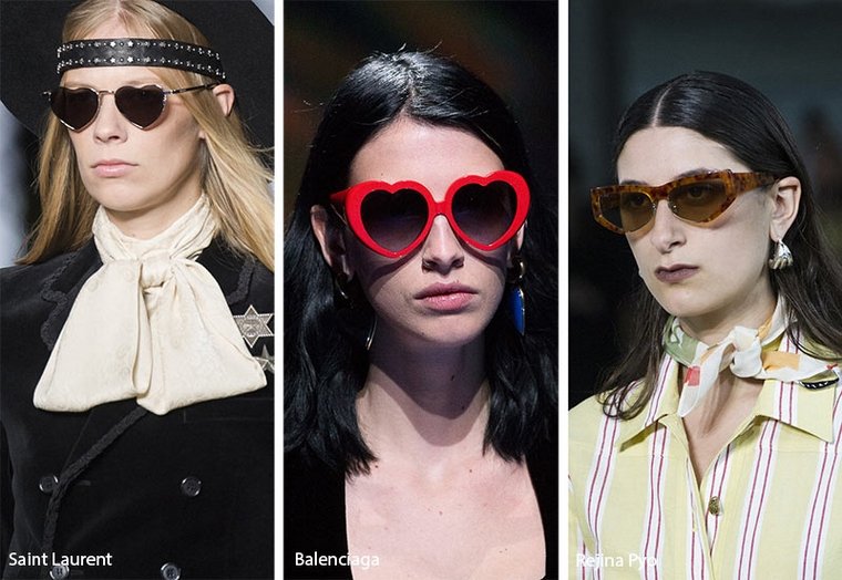 lunettes de soleil tendance 2019 forme coeur femmes