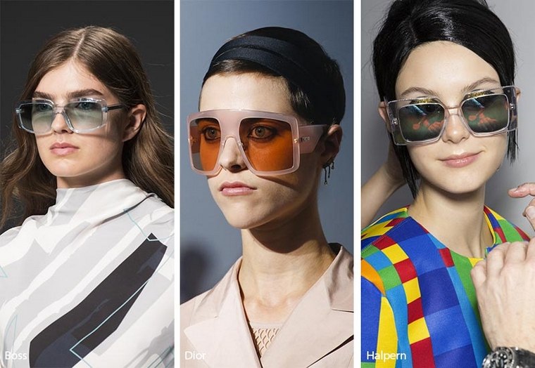 lunettes de soleil tendance 2019 grandes en forme carrée femmes