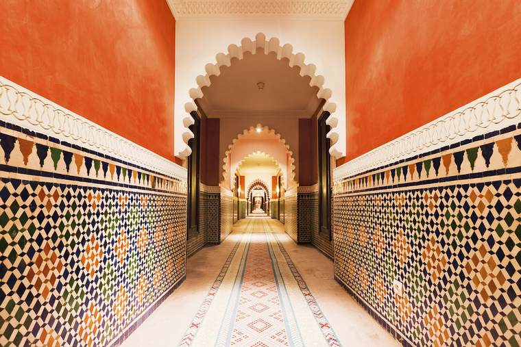 style marocain couloir arcs perte vue