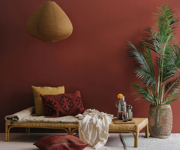 style marocain rouge terre cuite