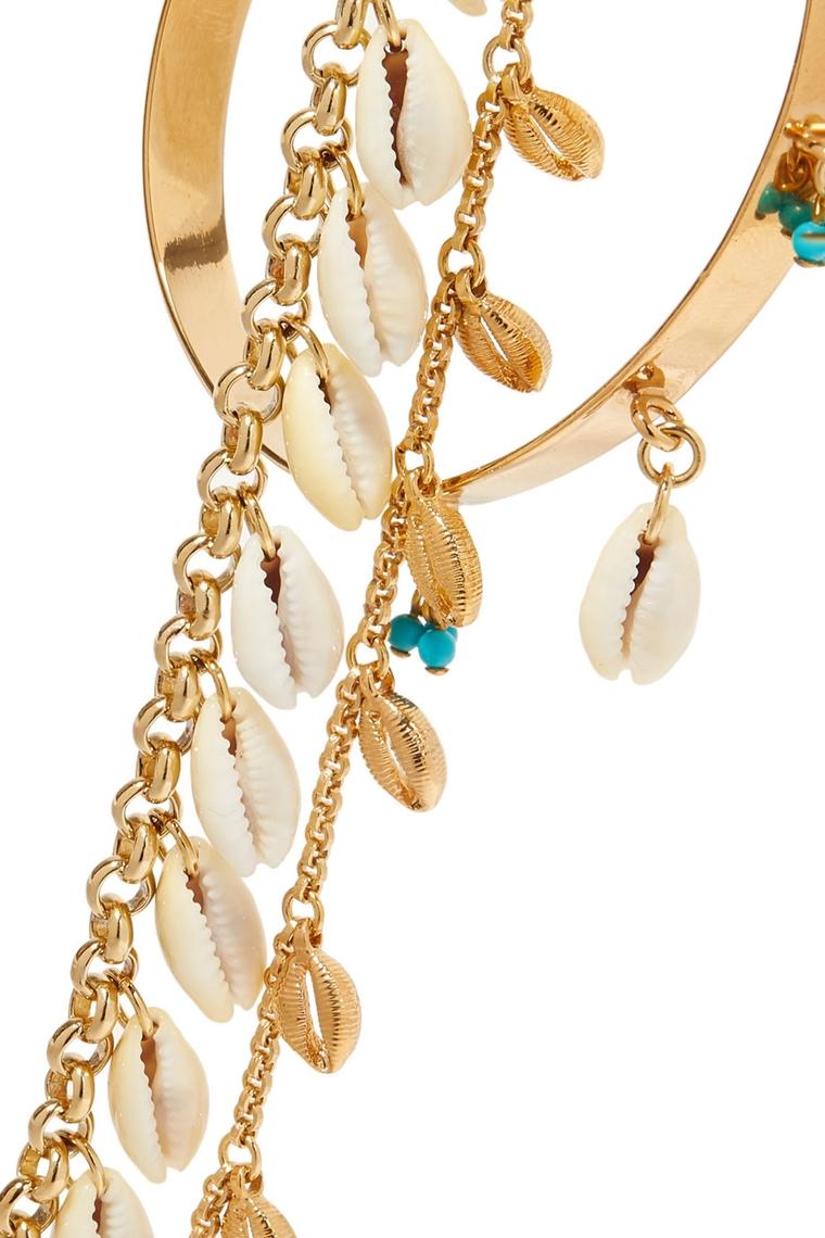 tenue de plage - accessoires - trois bracelets en or - Isabel Marant