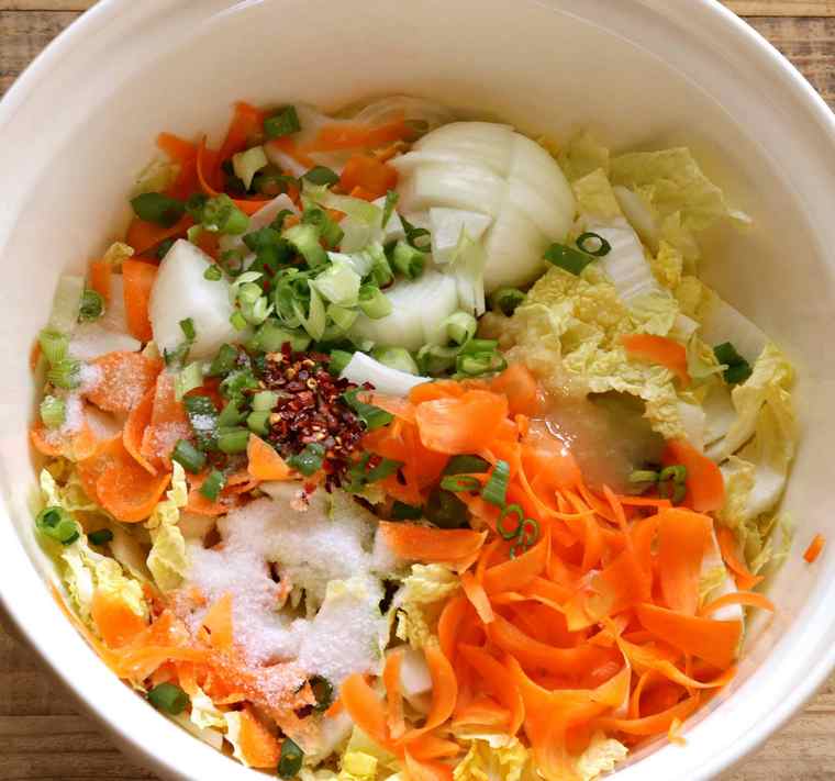 bol kimchi crudités salade
