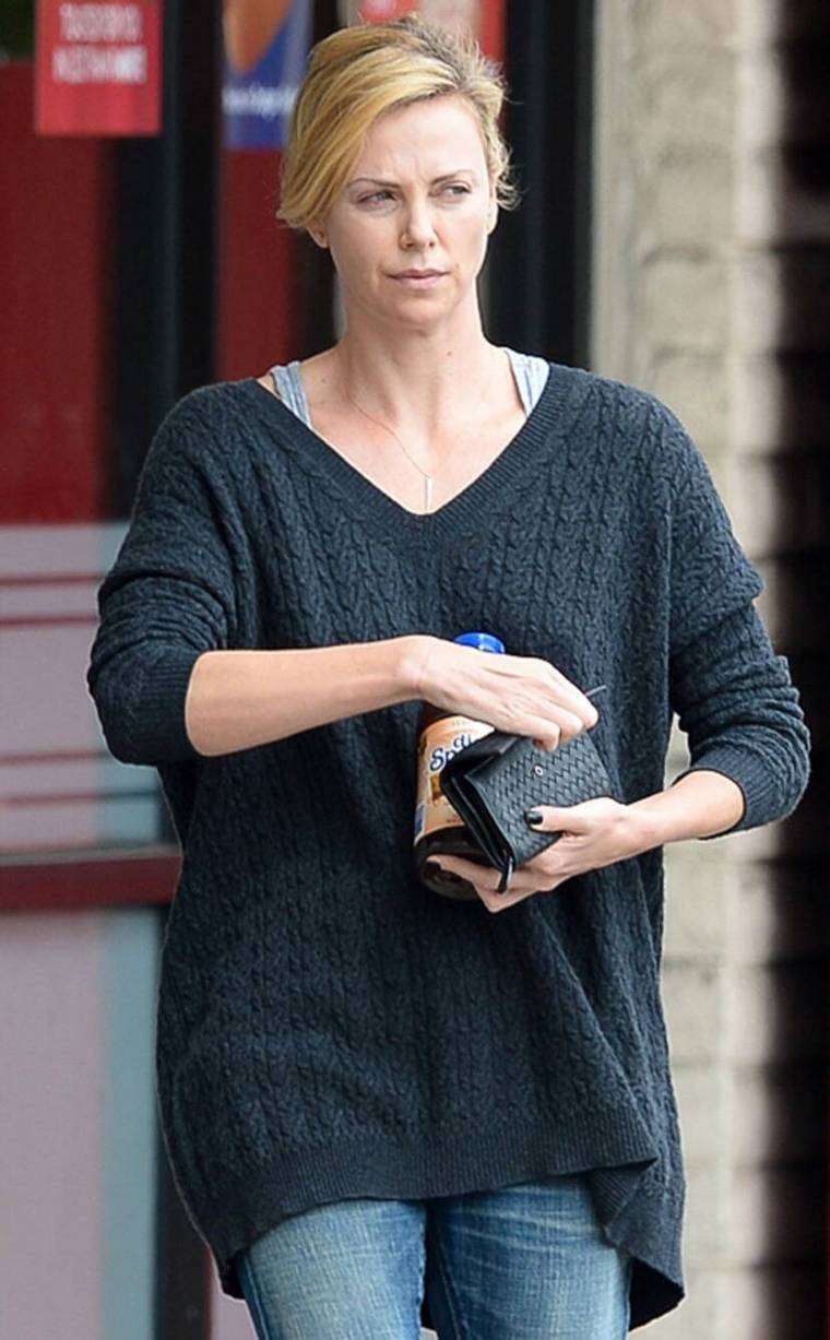 star sans maquillage Charlize Theron