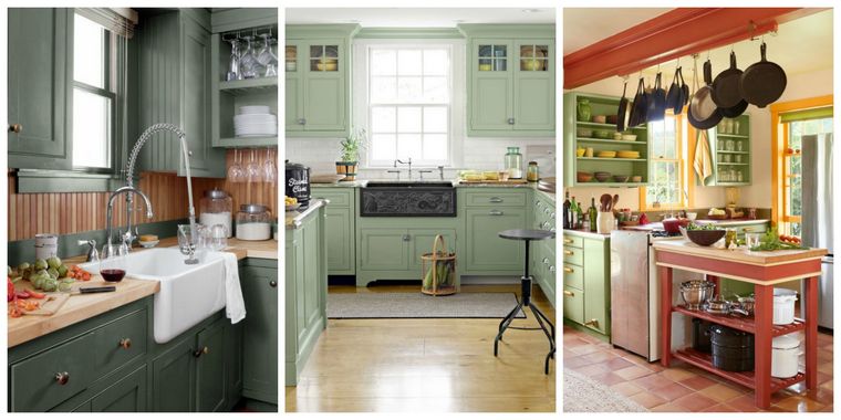 couleur pour une cuisine vert ou bordeaux