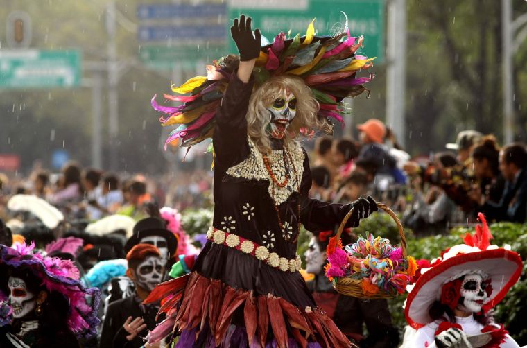 déguisement crâne de mort au Mexique