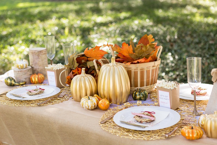 décorations d’automne pour table