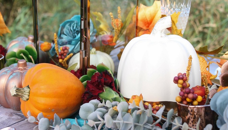 décoration automne thématique pour table de fête