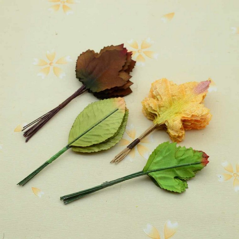 feuilles tissu guirlande décorative