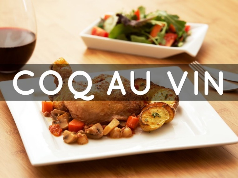 coq au vin à la cuisine française 