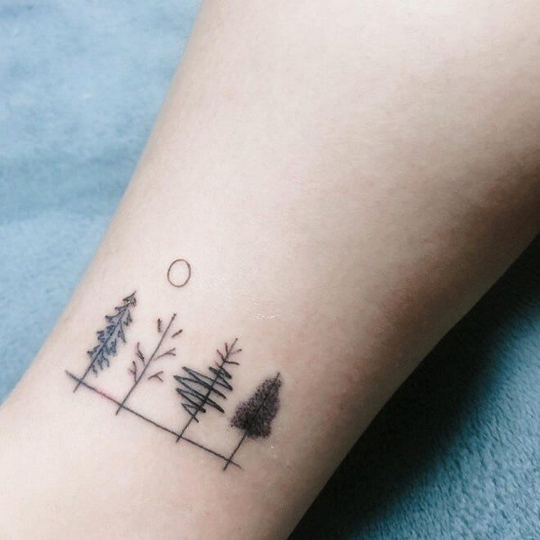 tatouage arbre bras