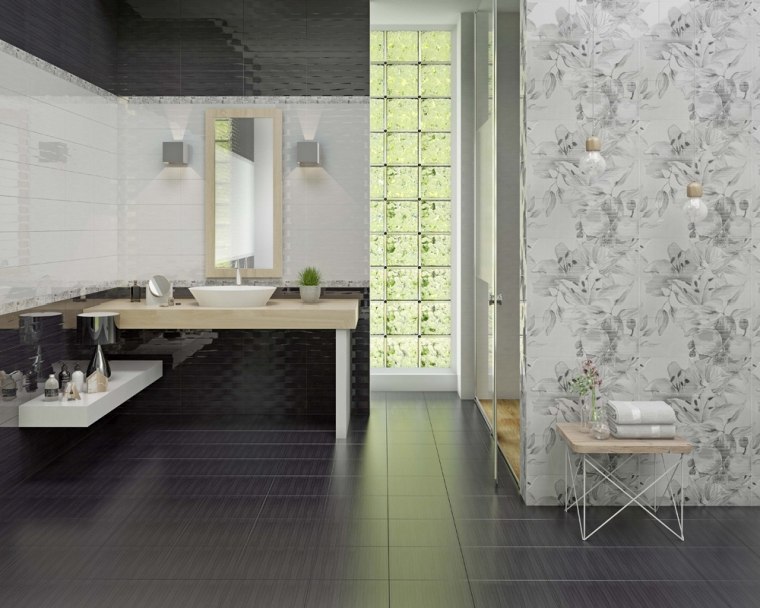 salle de bain design en gris 