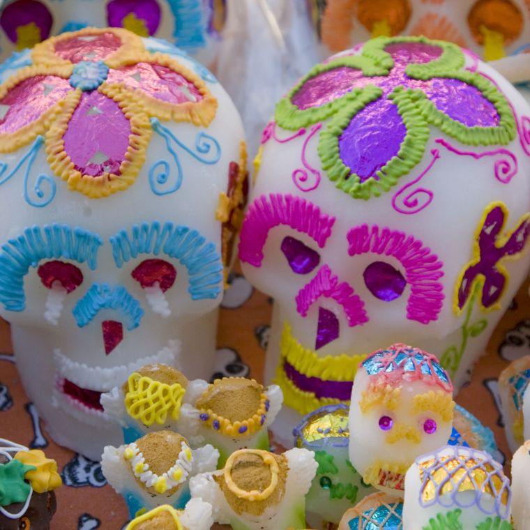 sucreries traditionnels têtes de morts