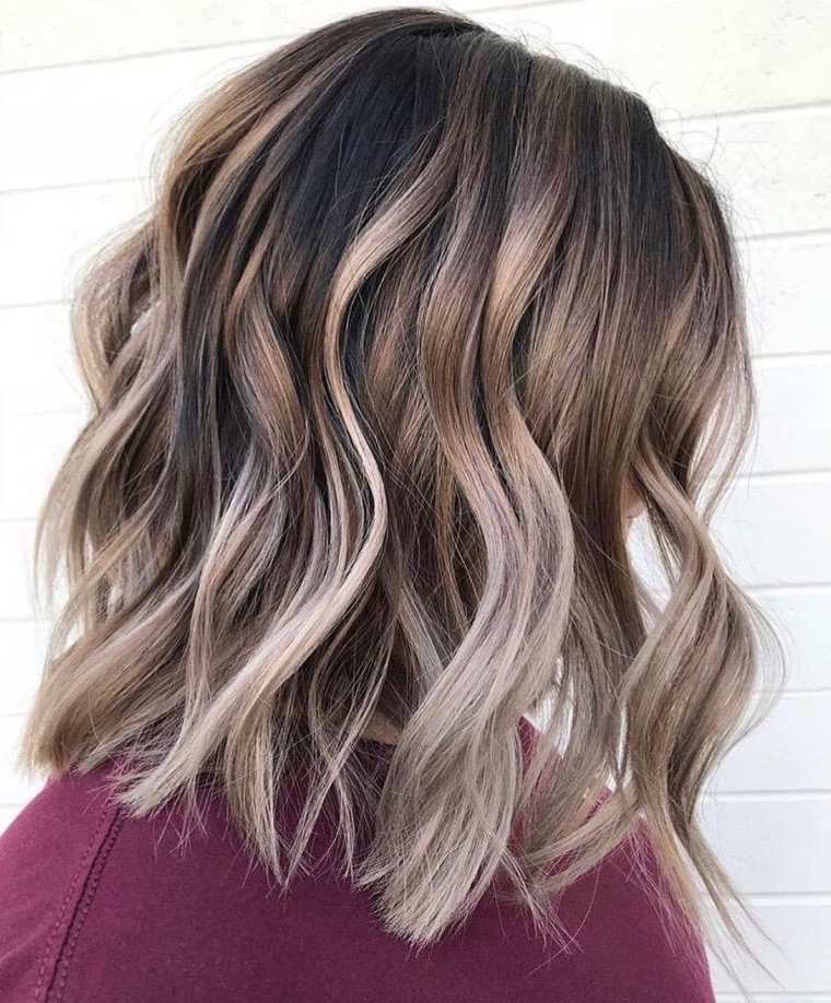 coiffure moderne ombre 