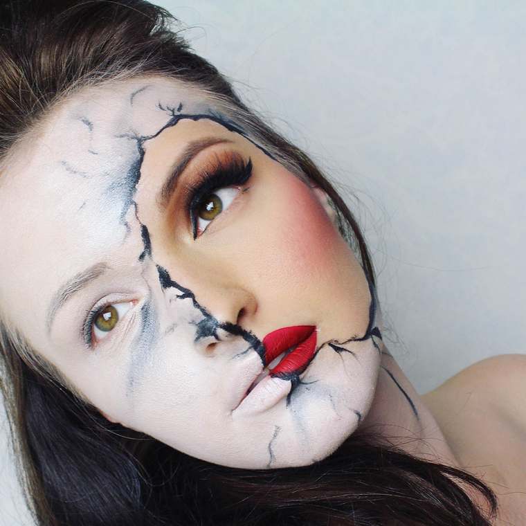maquillage halloween filles femmes