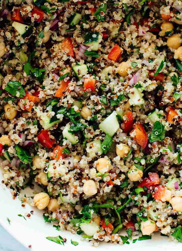 salade quinoa menu déjeuner