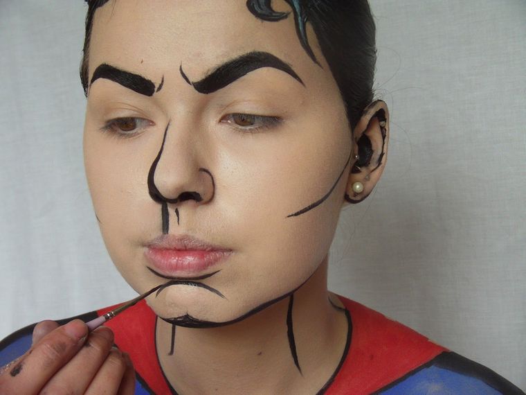 superman maquillage facile halloween