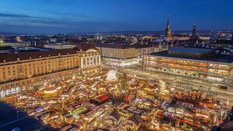 Dresde marché Noël plus ancien Europe