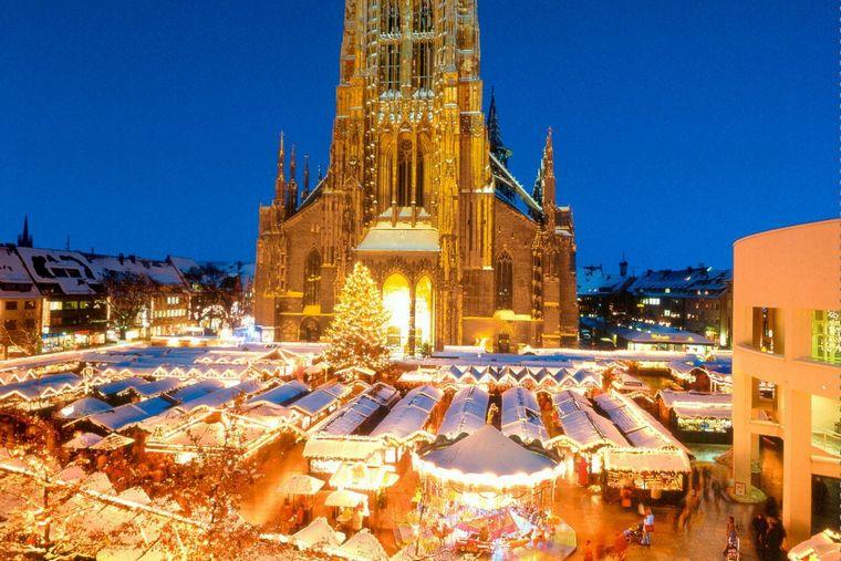 Ulm marché Noël Cathédrale