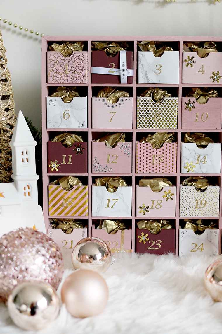 calendrier de Noël avec chocolats 