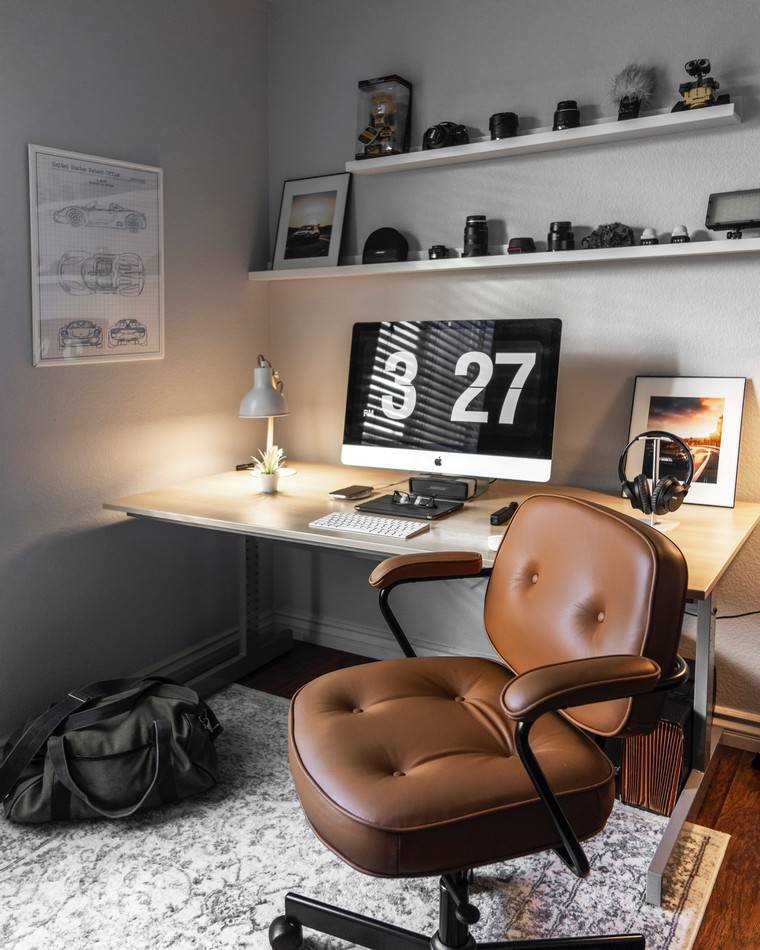style minimaliste idée bureau intérieur