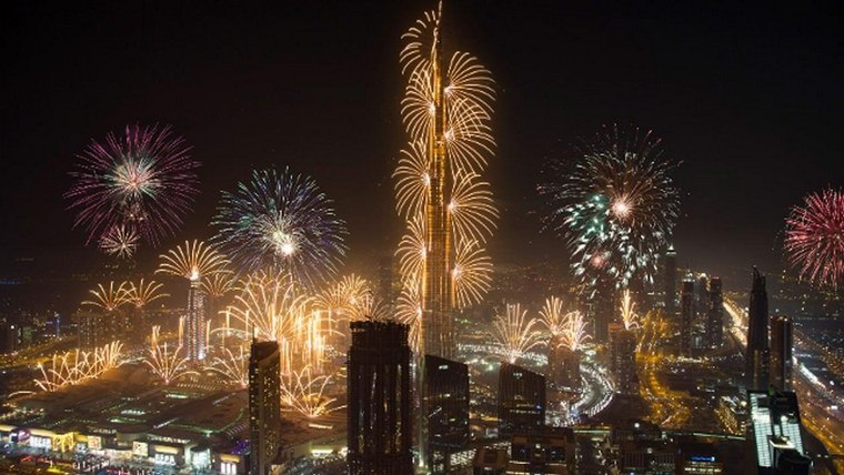 Burj Khalifa Dubaï nouvel an