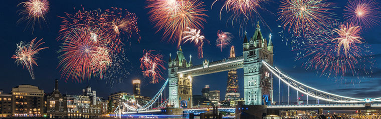 ambiance célébration London nouvel an