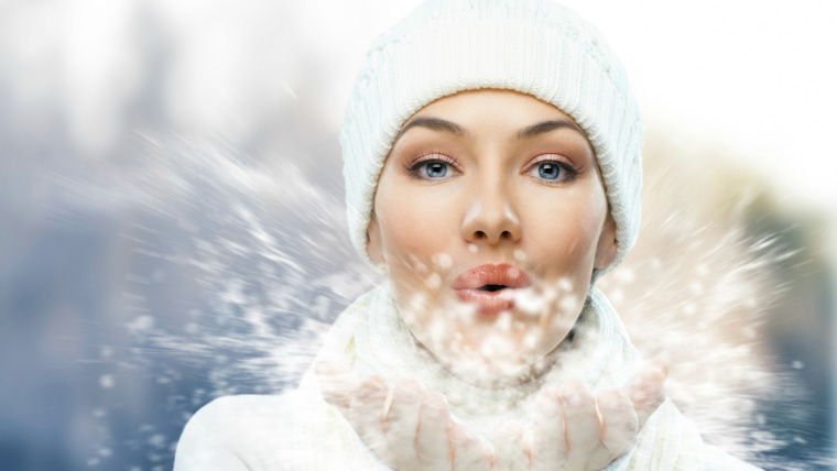 soins pour le visage par temps froid