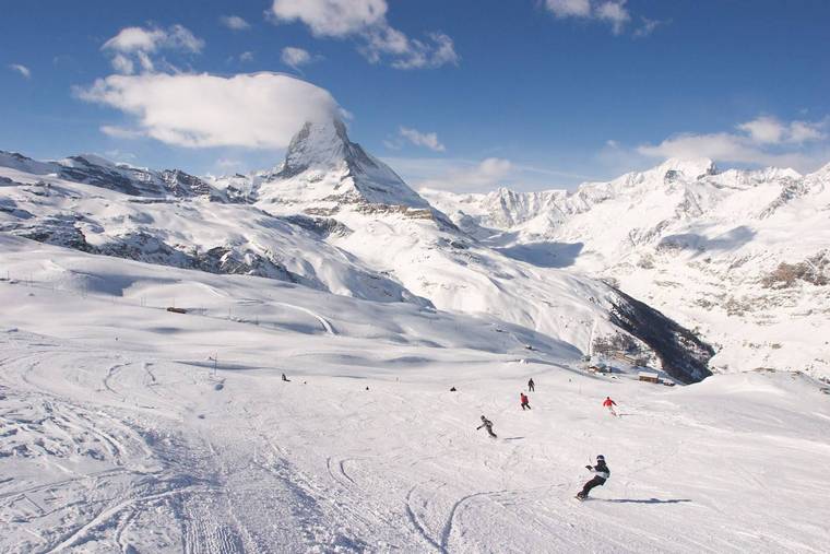 Matterhorn Suisse Zermatt skier fin saison