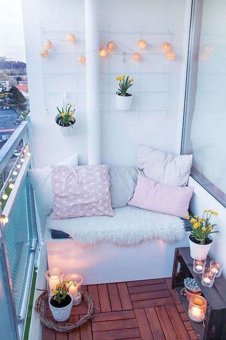 balcon ambiance cozy chaleureuse lumières