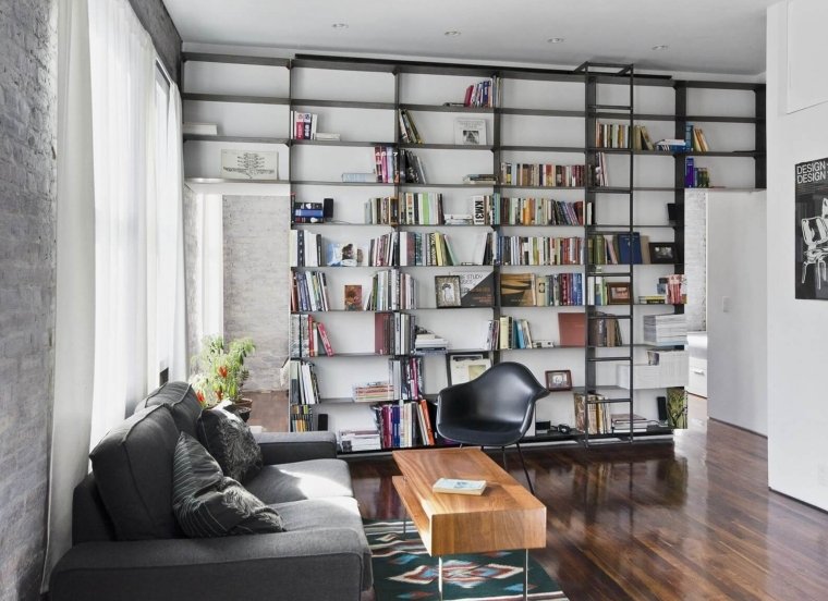 bibliothèque de design minimaliste 